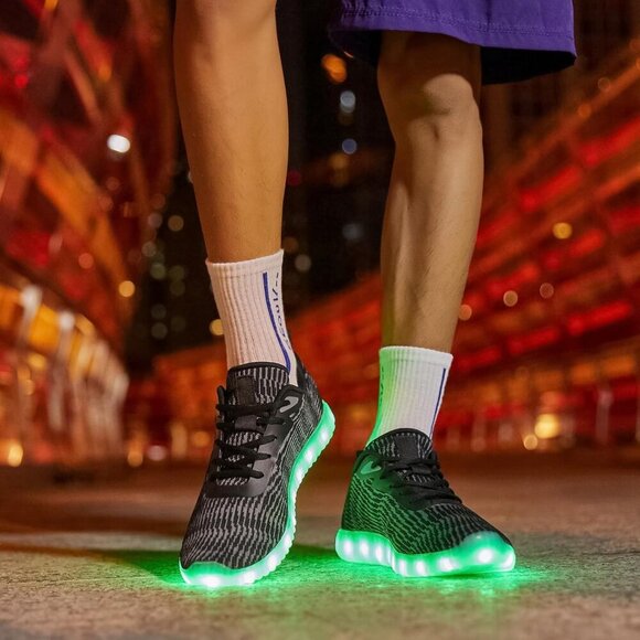 Light Up Shoes Unisex LED Sneakers USB Charging for Parties Nightclubs - Picture 7 of 8